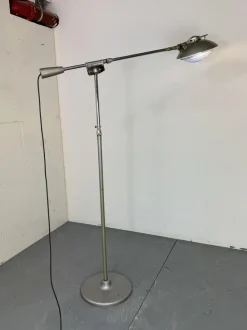 Best Pamono Mid-Century Modernist French Industrial Steel Floor Lamp from Ferdinand Solère, 1950s
