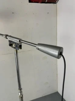 Best Pamono Mid-Century Modernist French Industrial Steel Floor Lamp from Ferdinand Solère, 1950s