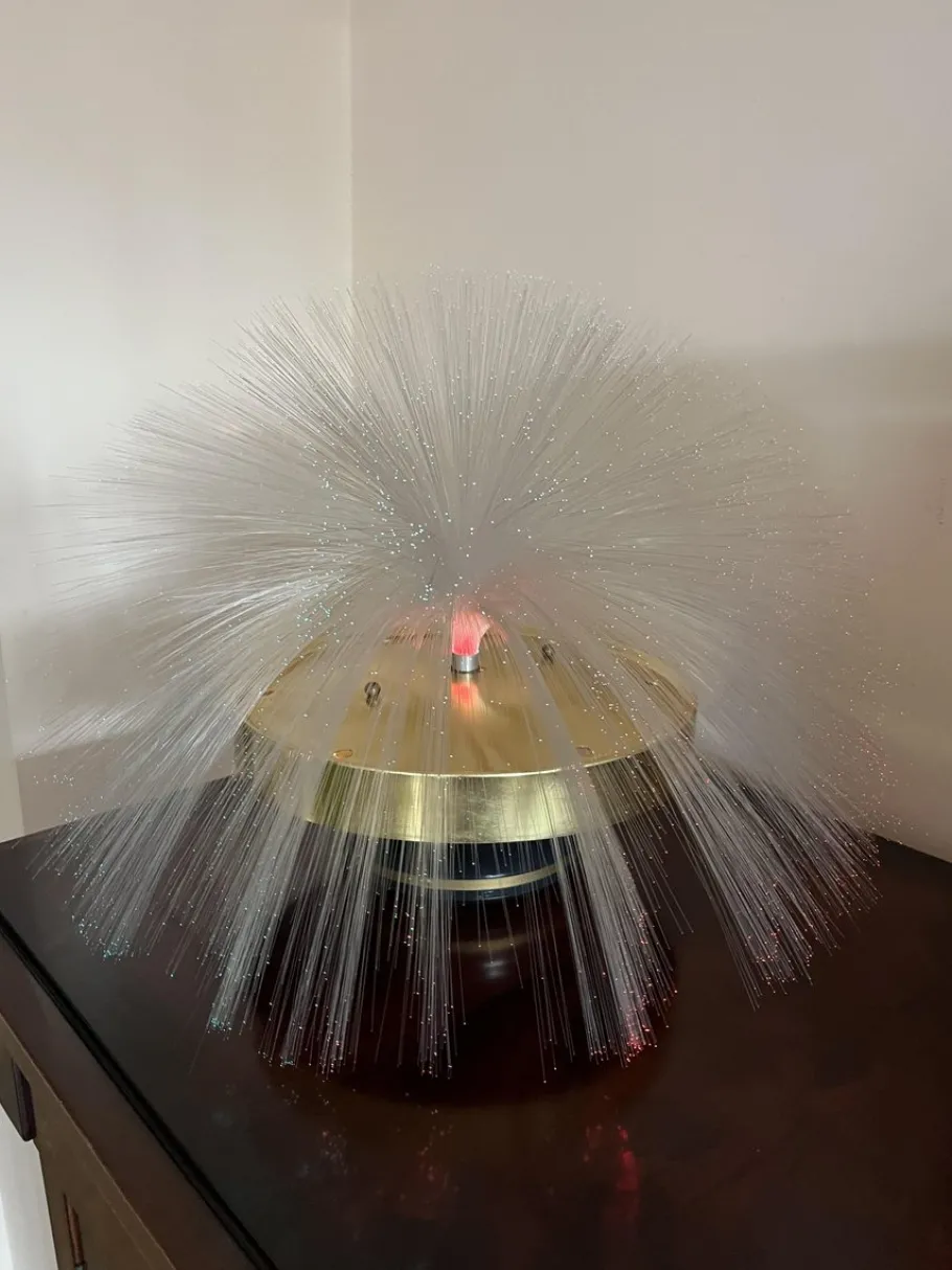 Sale Pamono Mid-Century Multicolored Fiber Optic Rotating Lamp, 1960s