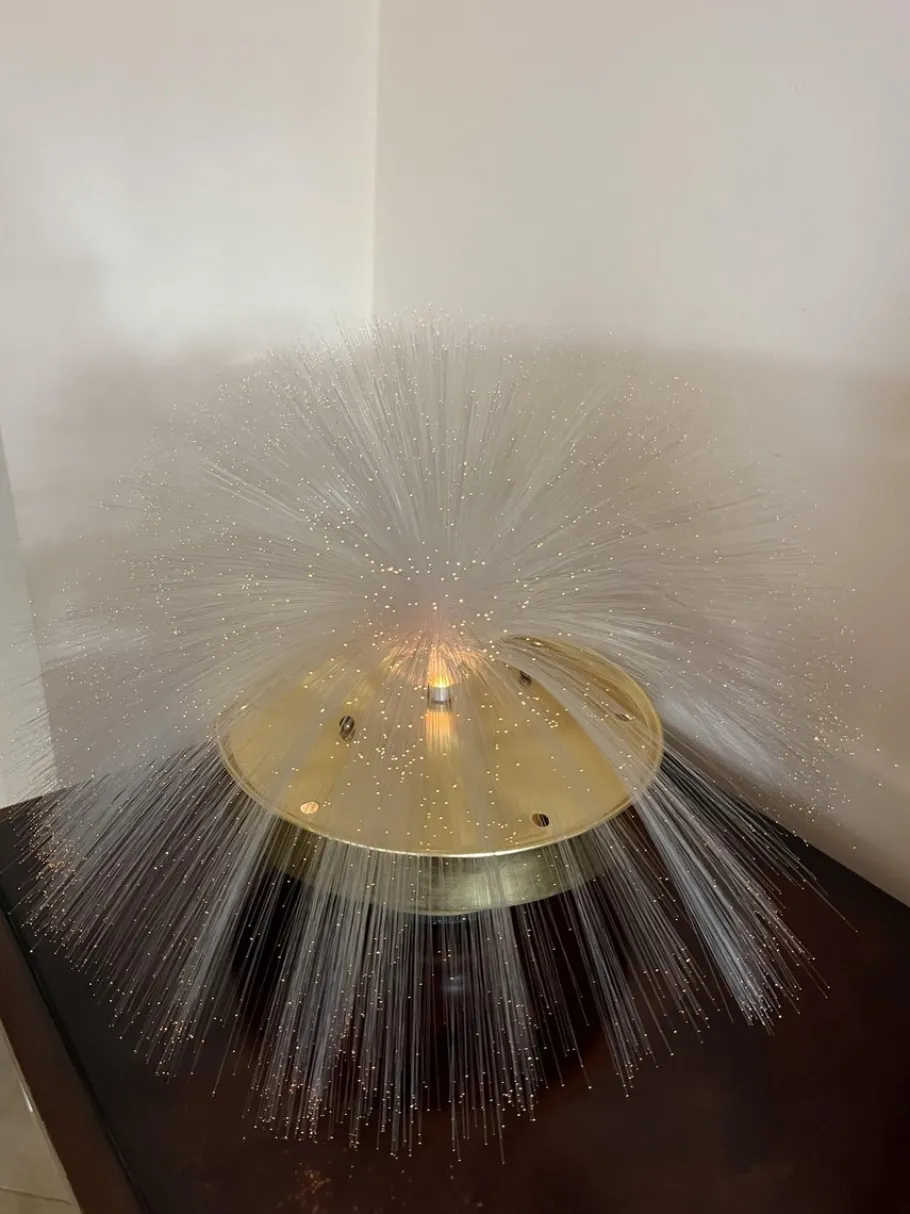 Sale Pamono Mid-Century Multicolored Fiber Optic Rotating Lamp, 1960s
