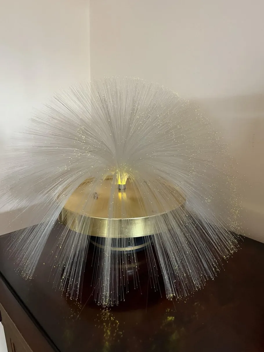 Sale Pamono Mid-Century Multicolored Fiber Optic Rotating Lamp, 1960s