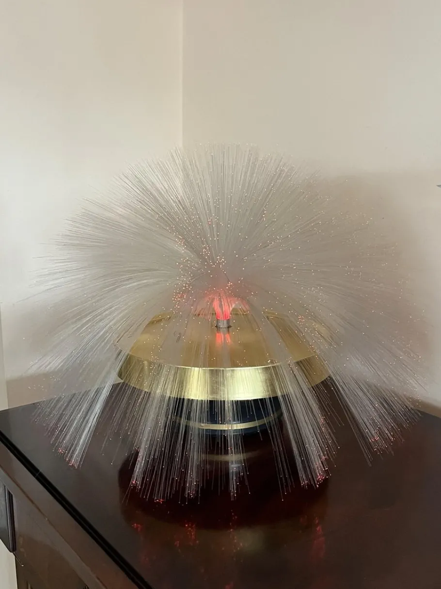 Sale Pamono Mid-Century Multicolored Fiber Optic Rotating Lamp, 1960s