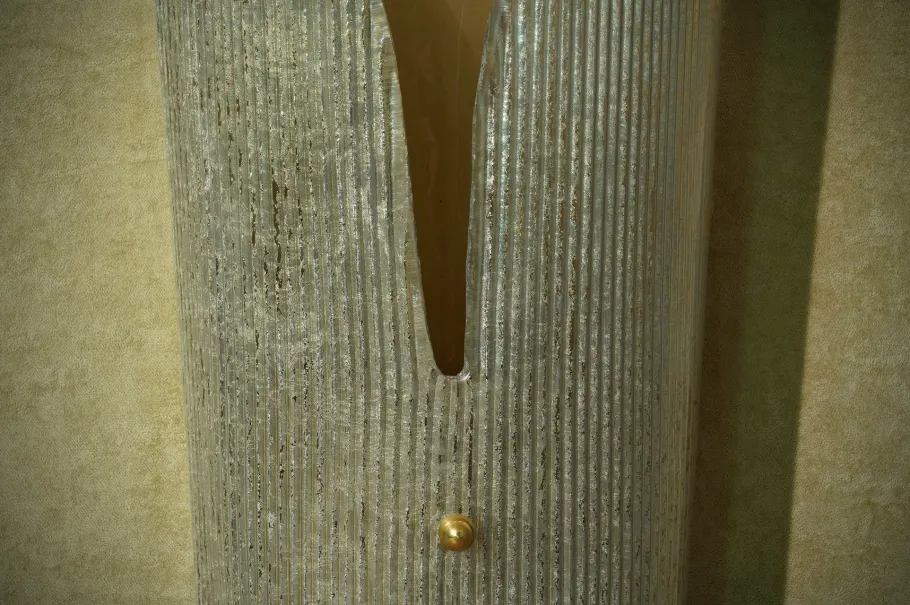 New Pamono Mid-Century Murano Art Glass Wall Light, 1970