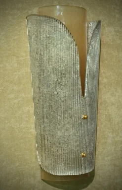 New Pamono Mid-Century Murano Art Glass Wall Light, 1970