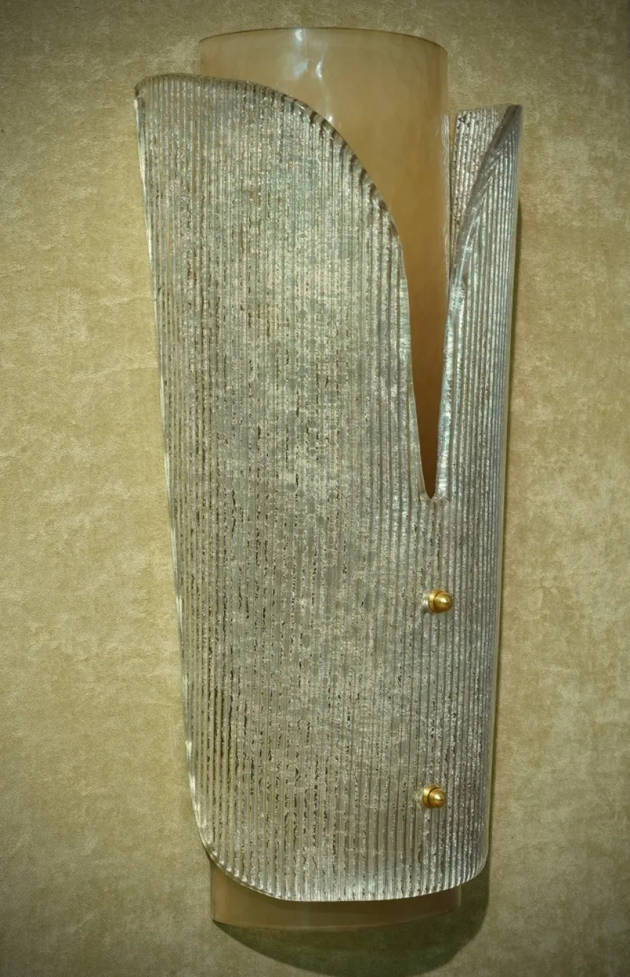 New Pamono Mid-Century Murano Art Glass Wall Light, 1970