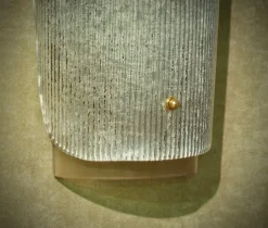 New Pamono Mid-Century Murano Art Glass Wall Light, 1970