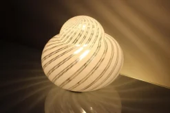 Best Pamono Mid-Century Murano Glass and Metal Table Lamps by F. Fabbian, Italy, 1970s, Set of 2