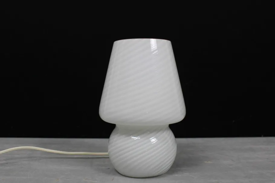 Best Pamono Mid-Century Murano Glass Mushroom Table Lamp, Italy, 1970s
