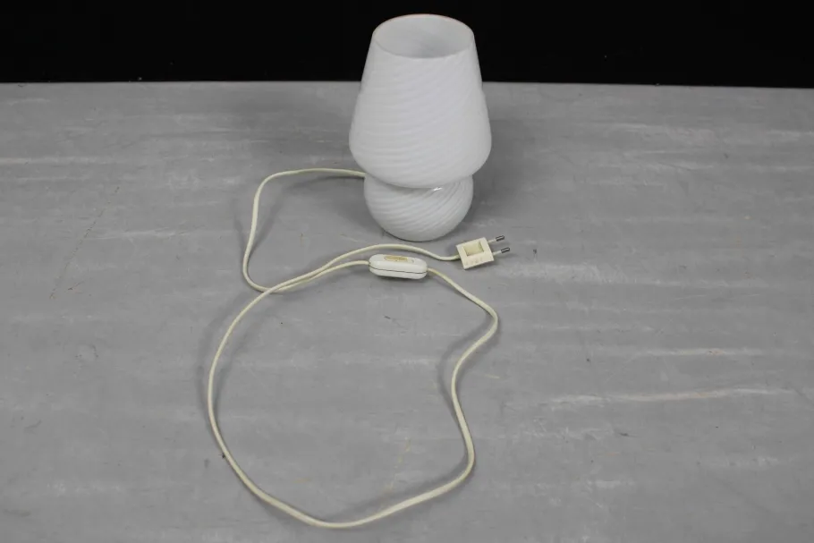 Best Pamono Mid-Century Murano Glass Mushroom Table Lamp, Italy, 1970s