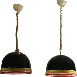 Discount Pamono Mid-Century Murano Glass Suspensions by Roberto Pamio and Renato Toso, Set of 2