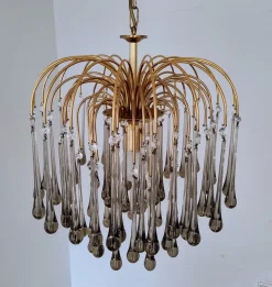 Best Pamono Mid-Century Murano Glass Teardrop Chandelier, 1970s
