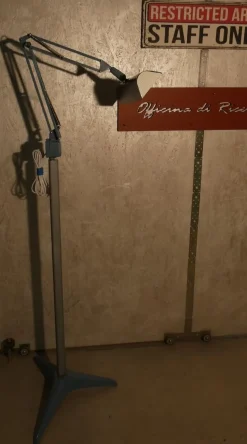 Best Pamono Mid-Century Naska Loris Neon Floor Lamps with Stems and Clasps by Jac Jacobsen for Fontana Arte, Set of 2