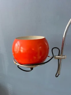 Hot Pamono Mid-Century Orange Arc Eyeball Wall Lamp from Gepo