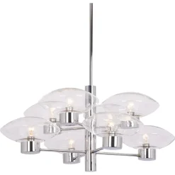 New Pamono Mid-Century Orbital Pendant Lamp attributed to Kaiser Idell / Kaiser Leuchten, Germany, 1970s