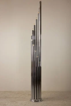 New Pamono Mid-Century Organ Floor Lamp attributed to Goffredo Reggiani for Reggiani, 1970s
