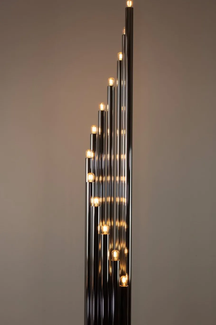 New Pamono Mid-Century Organ Floor Lamp attributed to Goffredo Reggiani for Reggiani, 1970s