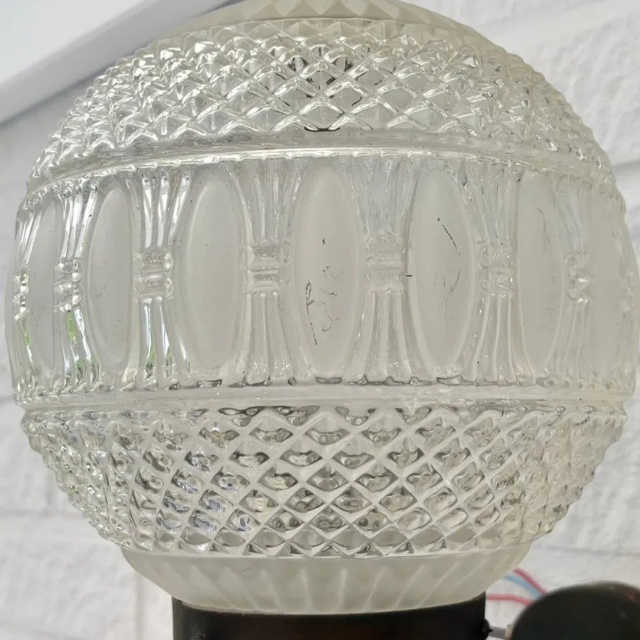 Online Pamono Mid-Century Outdoor Facade Lamp in Copper and Glass, Sweden, 1960s