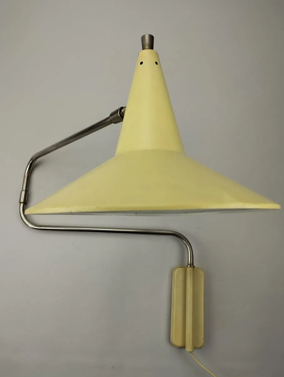 Clearance Pamono Mid-Century Paperclip Wall Lamp by Van Doorn, Culemborg, 1950s