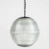 Clearance Pamono Mid-Century Parisian Holophane Globe Street Light
