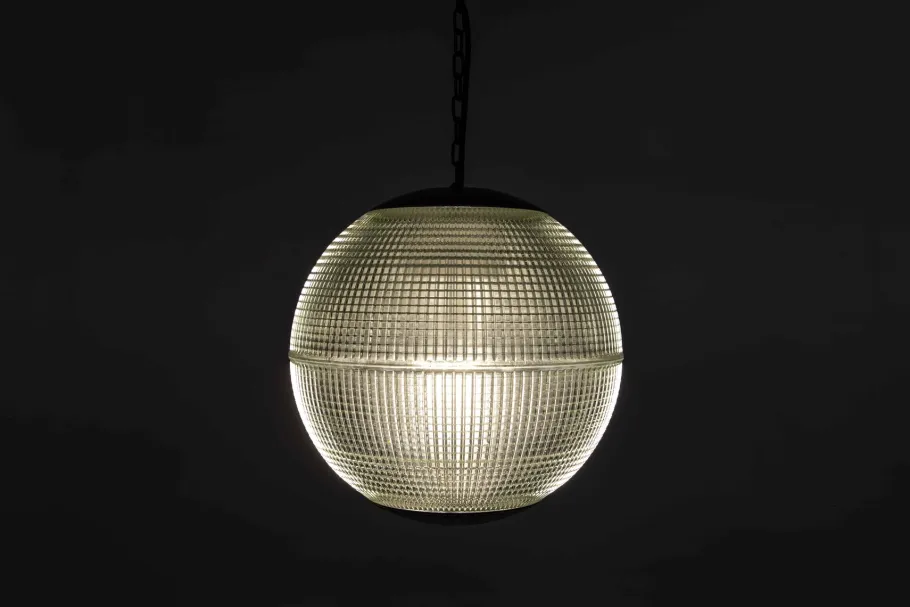 Clearance Pamono Mid-Century Parisian Holophane Globe Street Light