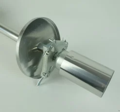 New Pamono Mid-Century Pendant Lamp in Clear and Smoke Grey Glass and Metal from Doria Leuchten, 1960s