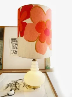 Outlet Pamono Mid-Century Pink and White Floor Lamp from Peill & Putzler, Germany, 1960s