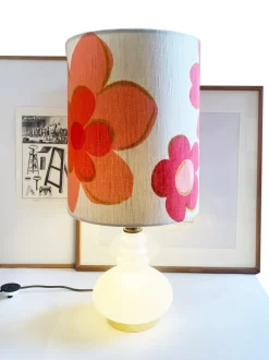 Outlet Pamono Mid-Century Pink and White Floor Lamp from Peill & Putzler, Germany, 1960s