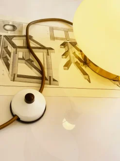 Outlet Pamono Mid-Century Pink and White Floor Lamp from Peill & Putzler, Germany, 1960s