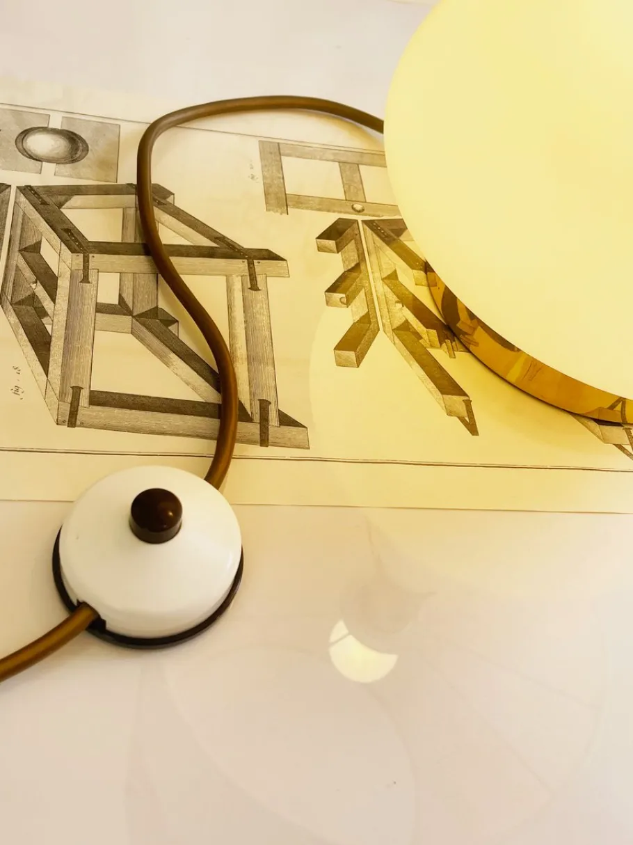 Outlet Pamono Mid-Century Pink and White Floor Lamp from Peill & Putzler, Germany, 1960s