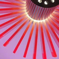 Discount Pamono Mid-Century Pink Priest Collar Pendant by Claus Bolby for Cebo, Denmark, 1967