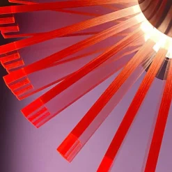 Discount Pamono Mid-Century Pink Priest Collar Pendant by Claus Bolby for Cebo, Denmark, 1967