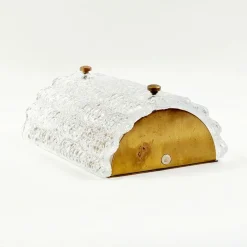 Discount Pamono Mid-Century Scandinavian Glass & Brass Wall Light by Carl Fagerlund for Orrefors, Sweden, 1960s