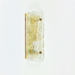 Sale Pamono Mid-Century Scandinavian Glass and Brass Wall Light attributed to Carl Fagerlund for Orrefors, Sweden, 1960s