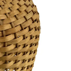 Pamono Mid-Century Scandinavian Rattan Wicker Mushroom Floor Lamp, 1960s