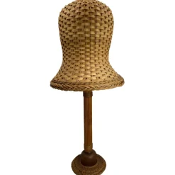 Pamono Mid-Century Scandinavian Rattan Wicker Mushroom Floor Lamp, 1960s