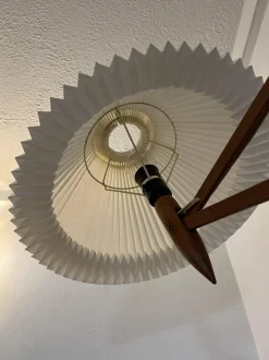 Clearance Pamono Mid-Century Scissor Teak Wall Lamp by Kaare Klint for Le Klint, Denmark, 1960s