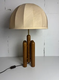 Pamono Mid-Century Sculptural Architectural Mushroom Table Lamp attributed to Temde Leuchten, 1970s