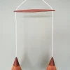 Sale Pamono Mid-Century Sisal and Teak Hanging Lamp from Temde Leuchten, 1960s