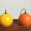 New Pamono Mid-Century Space Age Ball Pendant Lamps, Set of 2