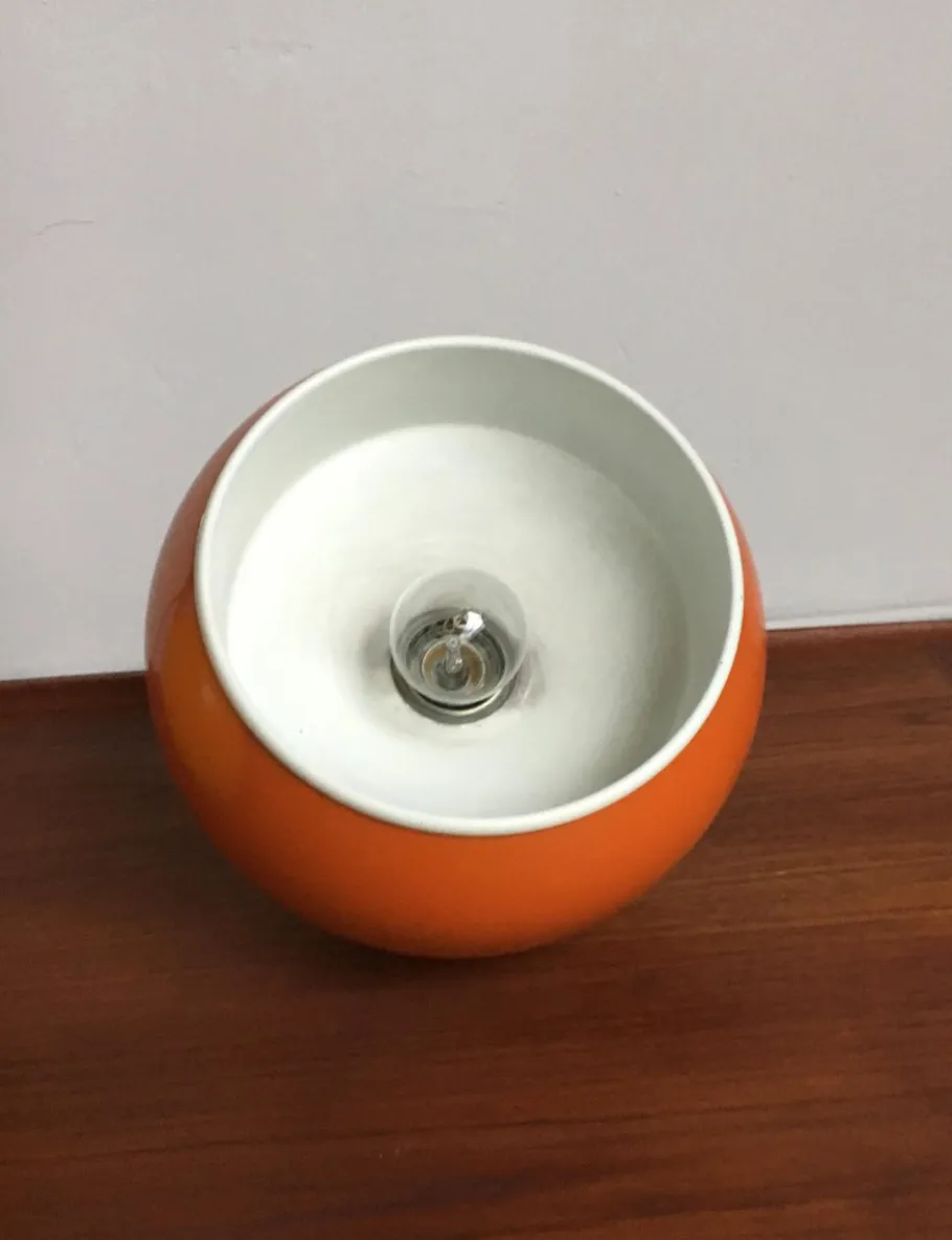 New Pamono Mid-Century Space Age Ball Pendant Lamps, Set of 2