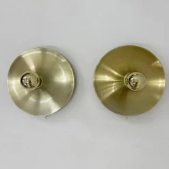 Hot Pamono Mid-Century Space Age Disc Lamps attributed to Charlotte Perriand for Honsel, 1970s, Set of 2