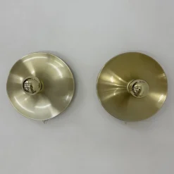 Hot Pamono Mid-Century Space Age Disc Lamps attributed to Charlotte Perriand for Honsel, 1970s, Set of 2