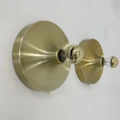 Hot Pamono Mid-Century Space Age Disc Lamps attributed to Charlotte Perriand for Honsel, 1970s, Set of 2