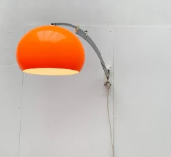 Sale Pamono Mid-Century Space Age Extendable Arc Wall Lamp, 1960s