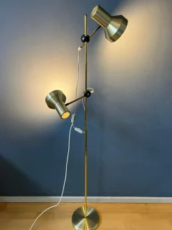 Sale Pamono Mid-Century Space Age Floor Lamp with Aluminium Spotlights, 1970s
