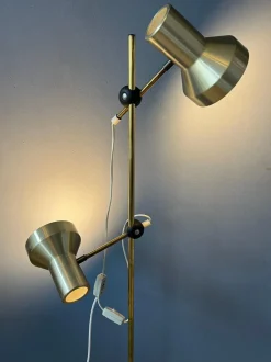 Sale Pamono Mid-Century Space Age Floor Lamp with Aluminium Spotlights, 1970s