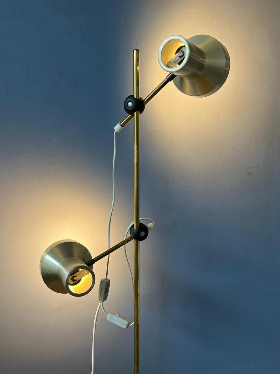 Sale Pamono Mid-Century Space Age Floor Lamp with Aluminium Spotlights, 1970s