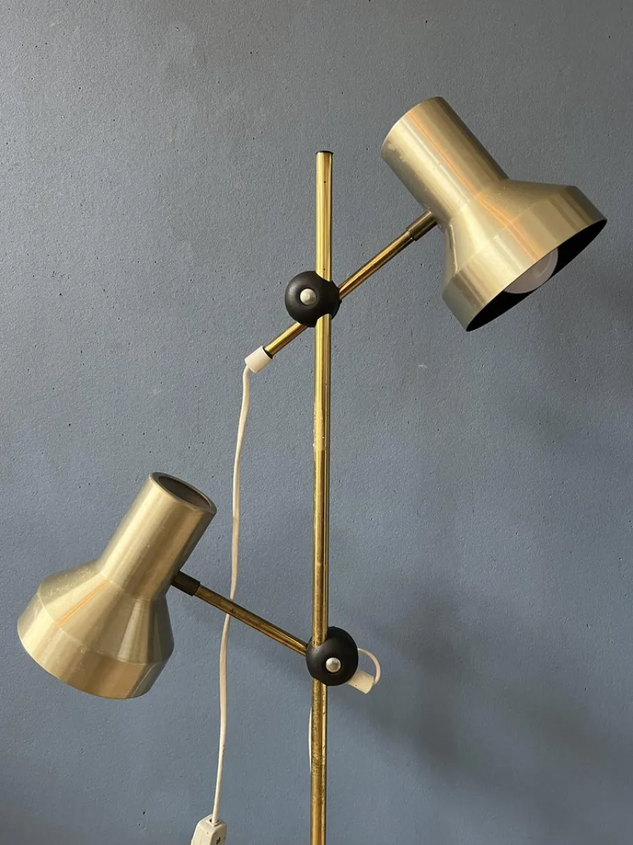 Sale Pamono Mid-Century Space Age Floor Lamp with Aluminium Spotlights, 1970s