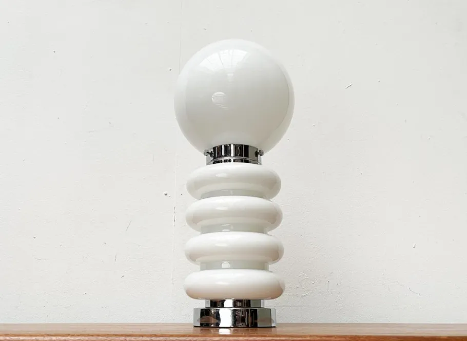 Hot Pamono Mid-Century Space Age Glass Table Lamp by Carlo Nason for JBS, 1960s