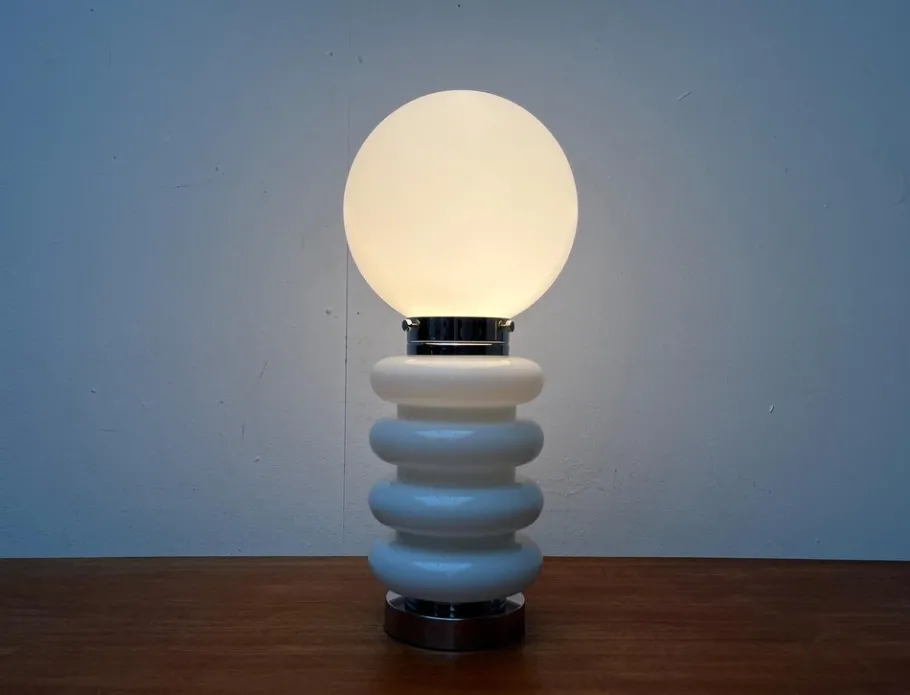 Hot Pamono Mid-Century Space Age Glass Table Lamp by Carlo Nason for JBS, 1960s